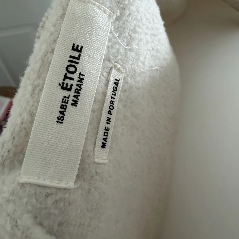 Etoile Isabel Marant Beige MILLYNY SWEATSHIRT with Black Logo - Picture 11 of 13